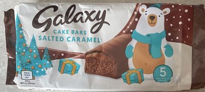 Salted Caramel Festive Cake Bars