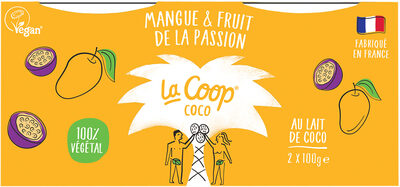 YAOURT VEGETAL MANGUE PASSION 2x100g