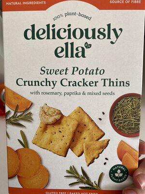 Sweet Potato Crunchy Cracker Thins