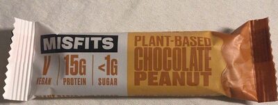 Plant-based chocolate peanut high protein bar