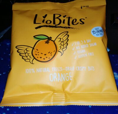 Orange freeze dried crispy bits
