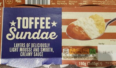 Toffee sundae