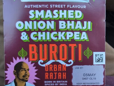 Smashed Onion Bhaji & Chickpea Buroti