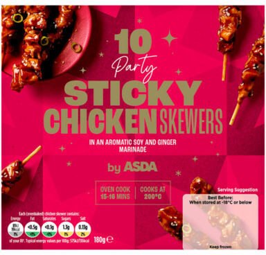 10 Party STICKY CHICKEN SKEWERS IN AN AROMATIC SOY