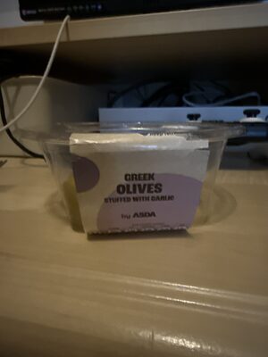 Greek Olives Stuffed With Garlic