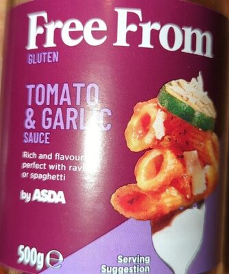 Free From GLUTEN TOMATO & GARLIC SAUCE Rich and fl