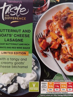 Butternut And Goats' Cheese Lasagne