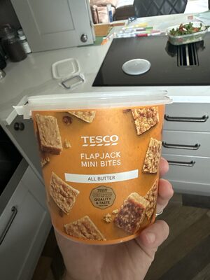 TESCO FLAPJACK MINI BITES ALL BUTTER TESCO EXPERTL