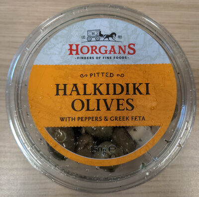 Pitted Halkidiki Olives with Peppers & Greek Feta