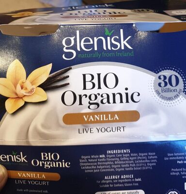 Glenisk bio organic vanilla yoghurt