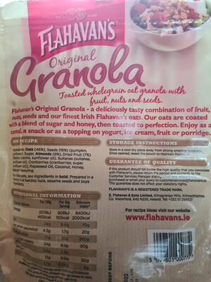 Original fruit & nut granola