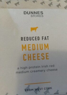 Reduced fat medium cheese