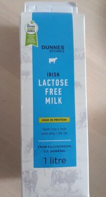 Irish lactose free milk