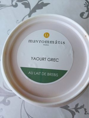 Yaourt grec au lait de brebis