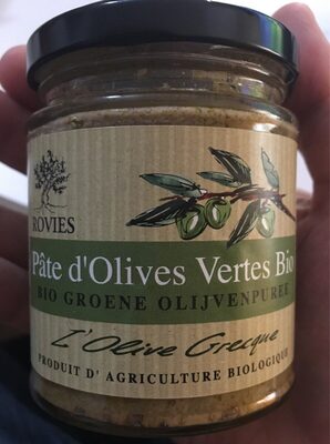 Pâte d'olives vertes bio