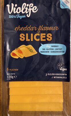 Cheddar flavour slices
