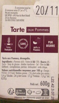 Tarte aux pommes