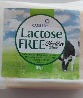 Lactose free cheddar cheese