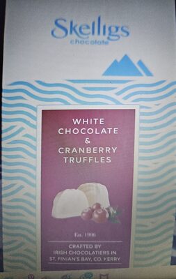 white chocolate & Cranberry Truffles