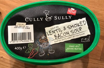 Cully & Sully Soup Lentil & Smoked Bacon (400 Grams)