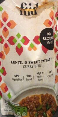Lentil and sweet potato curry
