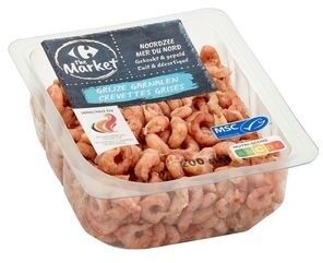 Carrefour The Market Mer du Nord Cuit Décortiqué Crevettes Grises