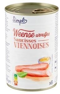 Simpl Saucisses Viennoises 6 Pièces