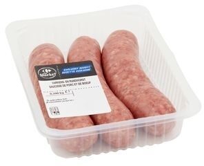 Carrefour The Market Saucisse Porc et Boeuf 3 Pièces