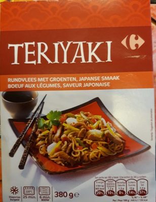 Teriyaki boeuf aux légumes, saveur japonaise