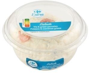 Carrefour Extra Salade Poisson Crevettes Grises