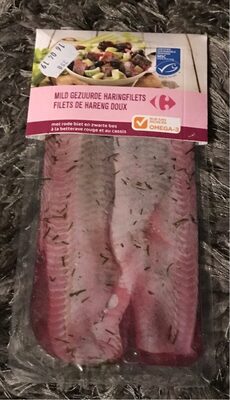 Carrefour Filets de Hareng Doux à la Betterave Rouge et au Cassis