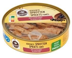 Carrefour Original Sprats Fumés au Poivre Noir