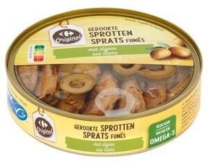 Carrefour Original Sprats Fumés aux Olives