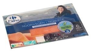 Filière Qualité Carrefour Extra Saumon Fumé Norvège 6 Tranches