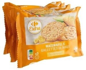 Carrefour Extra Gallettes de Maïs Goût Fromage