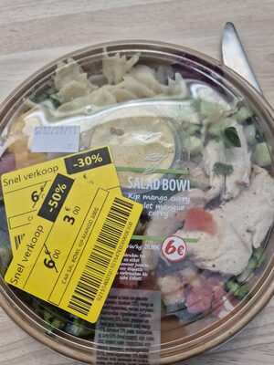 Car salade bowl poulet mangue
