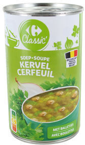 Carrefour Classic' Soupe Cerfeuil avec Boulettes