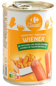 Carrefour Saucisses Wiener 6 Pièces