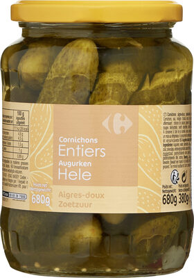 Cornichons aigres-doux