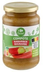 Carrefour Classic' Compote Rhubarbe avec Morceaux