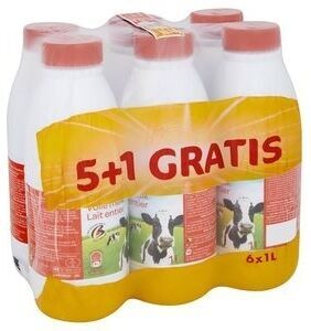 Carrefour Lait Entier 5 + 1 Gratis