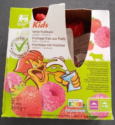 Fromage frais aux fruits  fraise framboise kids