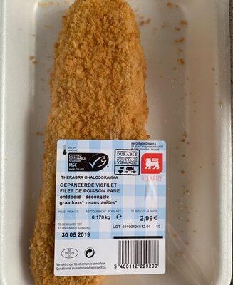 Filet de poisson pane