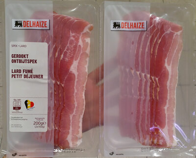 Lard fumé en tranche
