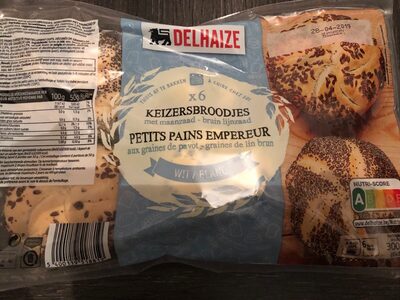 Keizerbroodjes met maanzaad - bruin lijnzaad