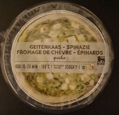 Quiche fromage de chevre - epinards