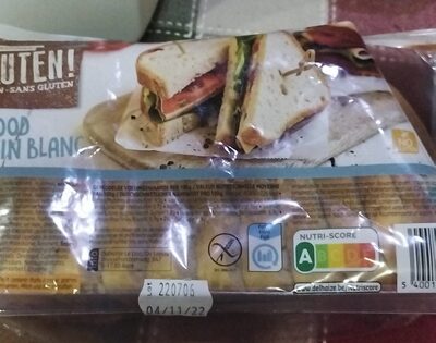 No gluten pain blanc