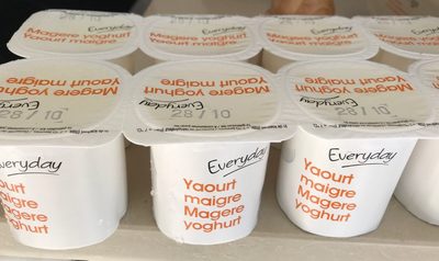 Yaourt maigre, magere yoghurt