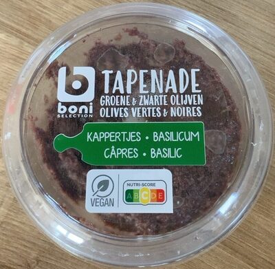Tapenade olives vertes & noires, câpres et basilic
