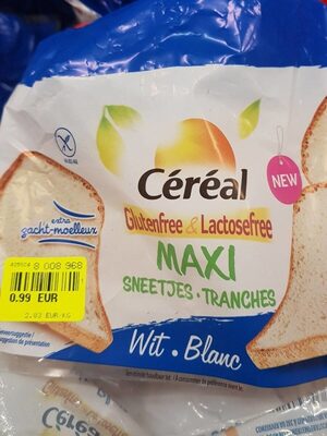 Pain blanc sans gluten maxi tranches